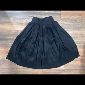Forever 21 Black A-Line Midi Skirt